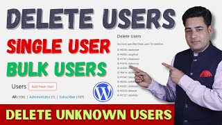 How can I safely delete a single OR bulk user in WordPress 😊