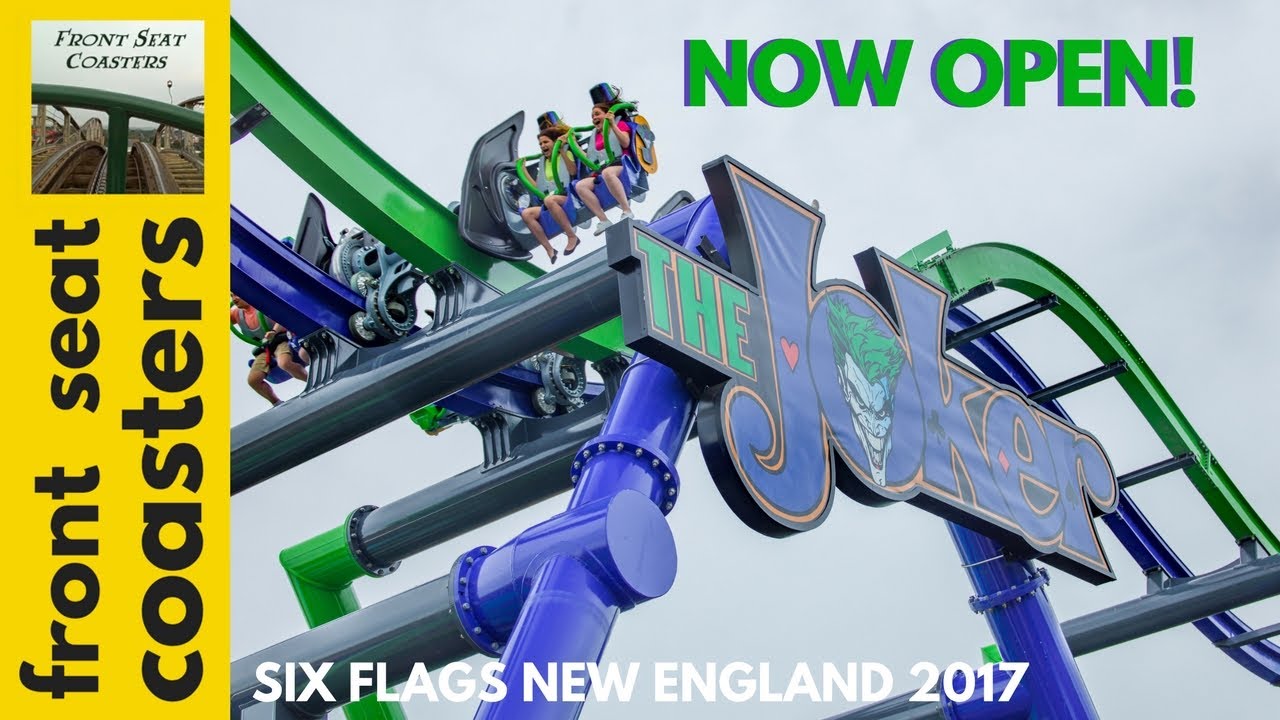 THE JOKER New England’s First 4D Free-Fly Coaster Now Open at Six Flags New England - May 2017