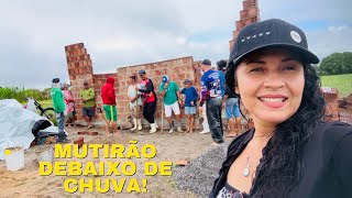 Nem a chuva parou esse mutirão! da casa de Aldo 🌧️🏠💙
