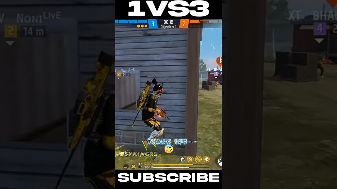 Impossible😱1vs3 Thompson clutch 🤯🔥Teammates gone Mad after this clutch awm 😨