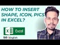 2.3 How to insert Picture, shape and Icon in Excel| Learn in Hindi and Eng TutorialPointOne by Vinay
