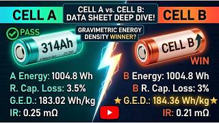 Calculating benchmarking parameters using cell datasheet