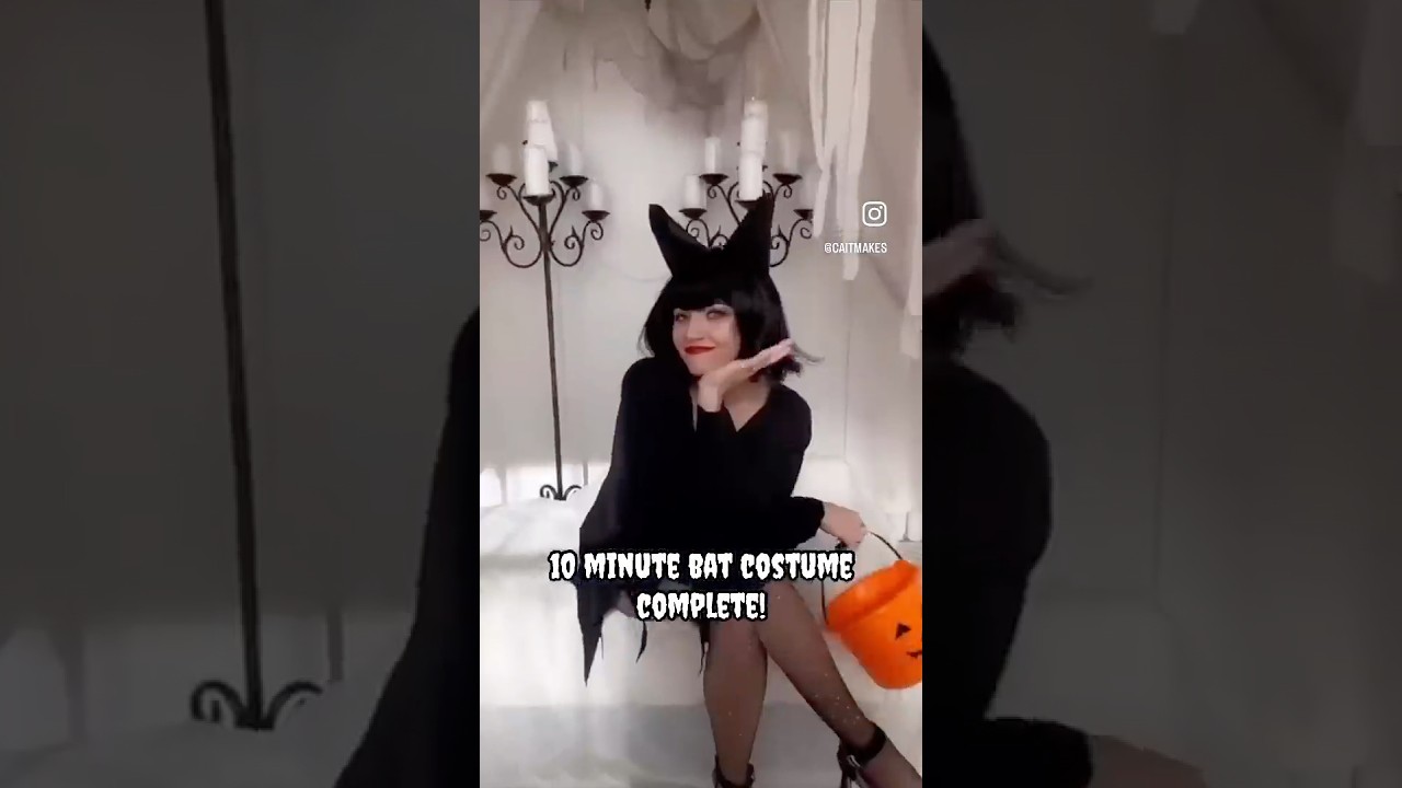 10-минутный урок по созданию костюма летучей мыши за 60 секунд 