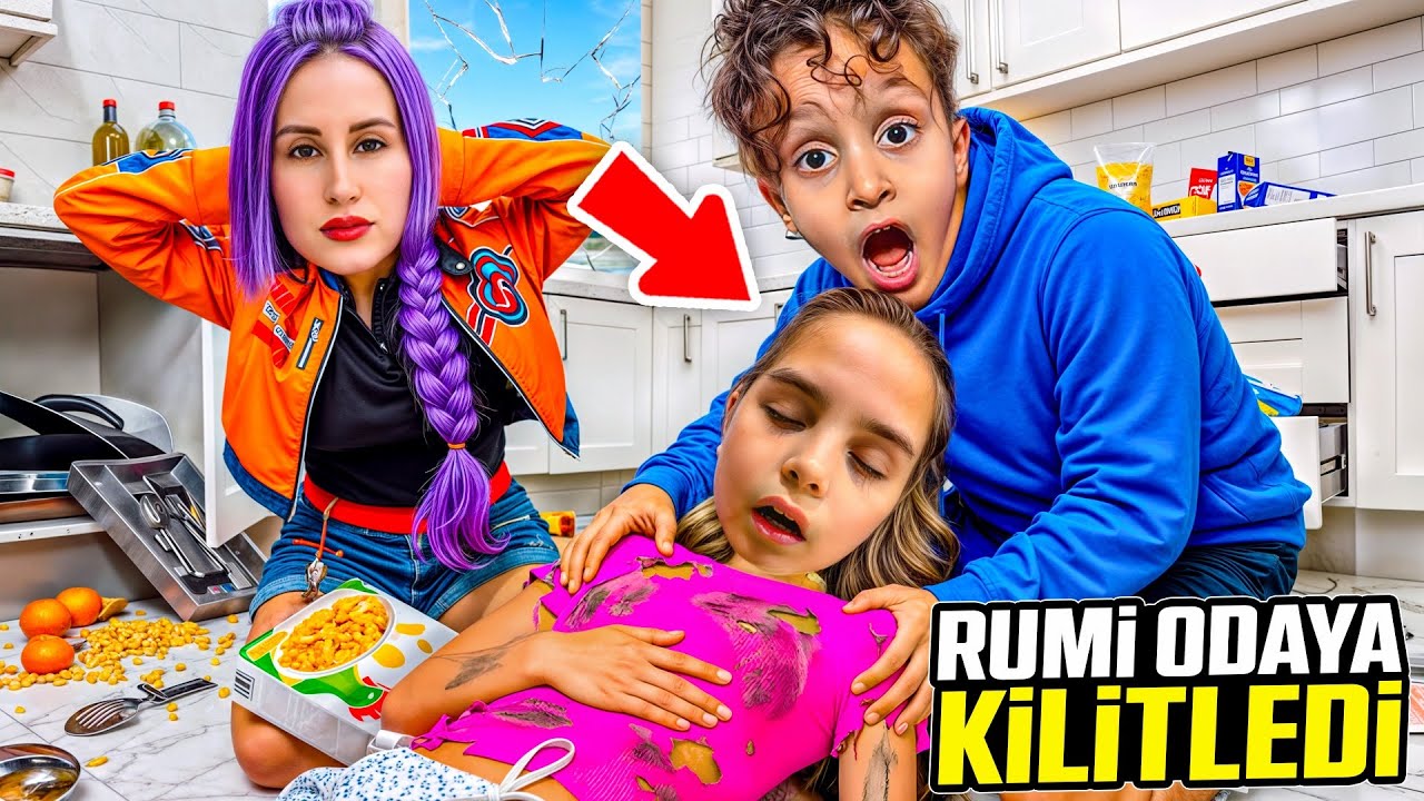 RUMİ MİNİK EVE BASKIN YAPTI ‼️ ODAYA KİTLEDİK !!