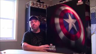 UNBOXING MARVEL LEGENDS SERIES CAPTAIN AMERICA SHIELD