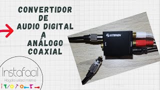 Convertidor de audio digital óptico a análogo