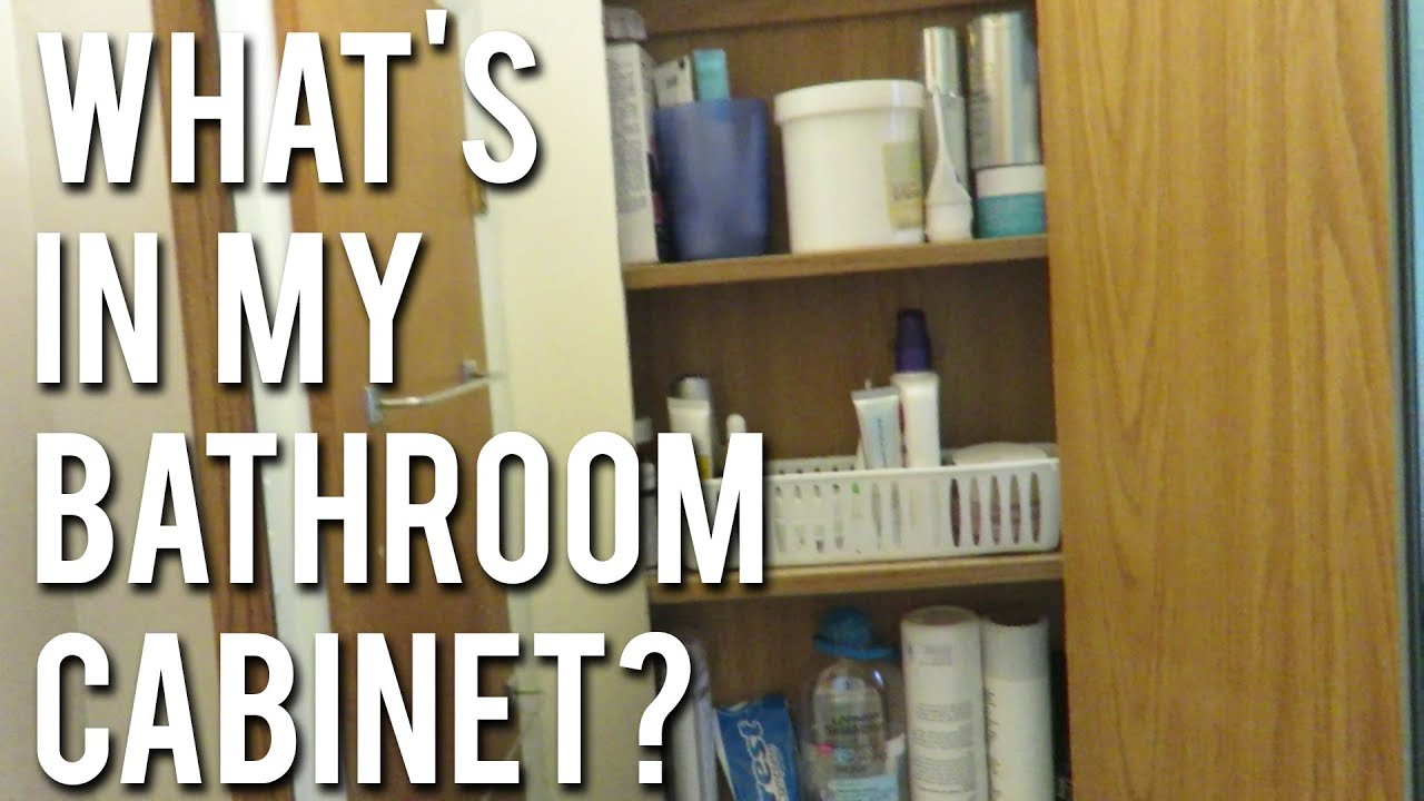 BATHROOM CABINET TOUR | My Favorite Products!