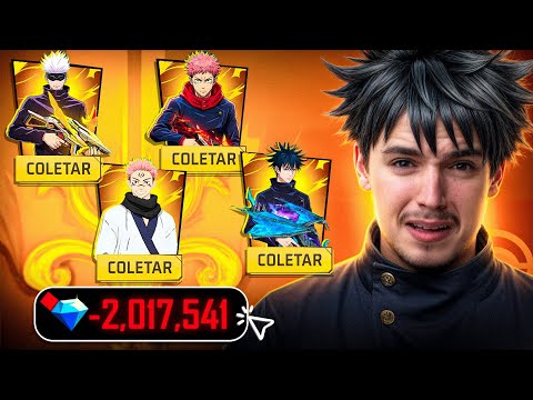 كم كلفوني كل احداث FreeFirexJujutsukaisen🤯😱