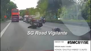 30jun2026 TPE #SMC8115E honda shuttle changing lane without signal  cut off #FBN4624B honda cb190x