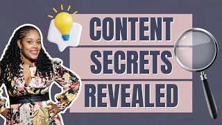 The CONTENT CREATION Secret I Wish I Knew Sooner