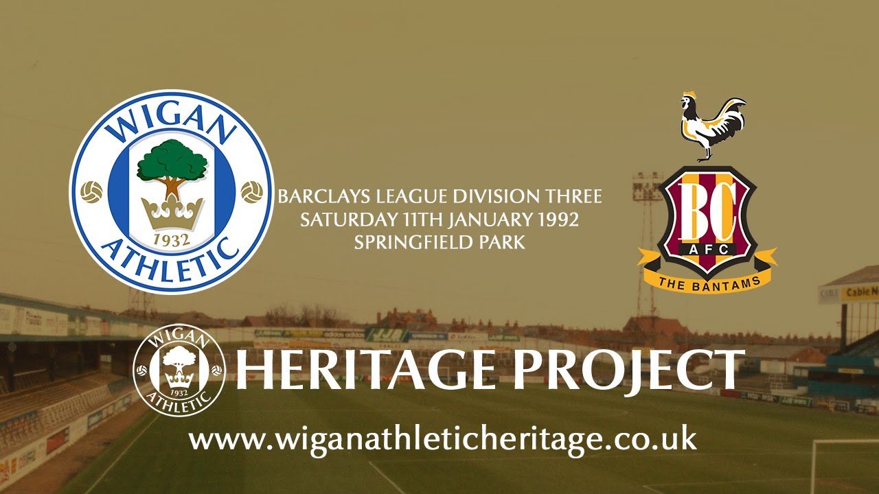Wigan Athletic vs Bradford City - 11th January 1992 - Highlights