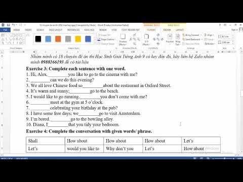 Video ÔN THI HỌC SINH GIỎI TIẾNG ANH 6 (Chuyên đề Câu đề... - YouTube