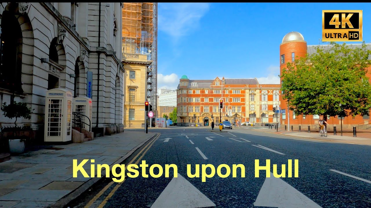 City Drive Kingston upon Hull, East Riding of Yorkshire in 4 K