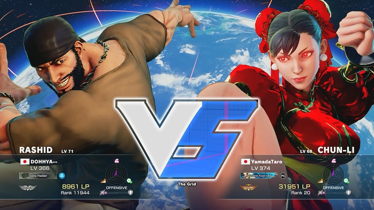 Street Fighter V - YamadaTaro (Chun Li) vs DOHHYA (Rashid) 1080p 60fps