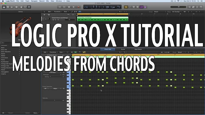 LOGIC PRO X TUTORIAL - MELODIES FROM CHORDS