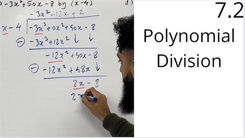 Edexcel AS Level Maths: 7.2 Dividing Polynomials