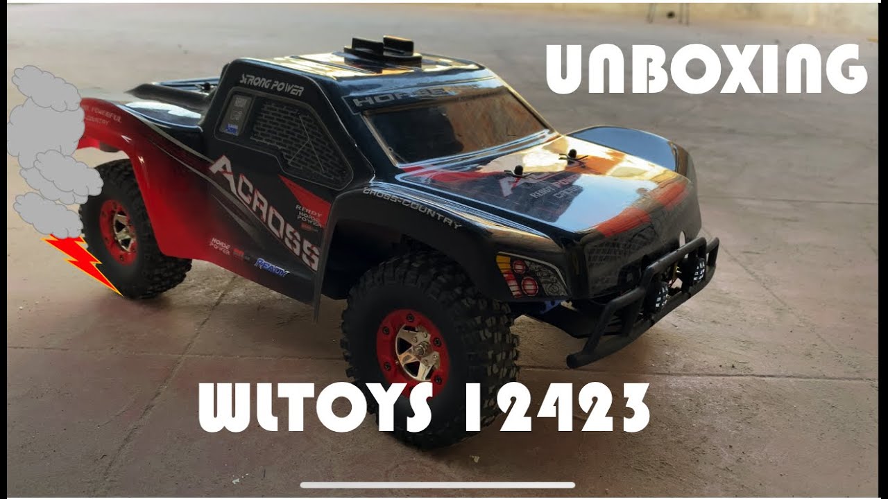 Unboxing en Español -Auto Rc Wltoys 12423 y prueba// Unboxing in Spanish -Auto Rc Wltoys 12423 -test