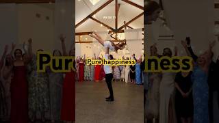 Pure happiness 🥹 highly recommend an unplanned lift during your first dance #wedding #weddingday