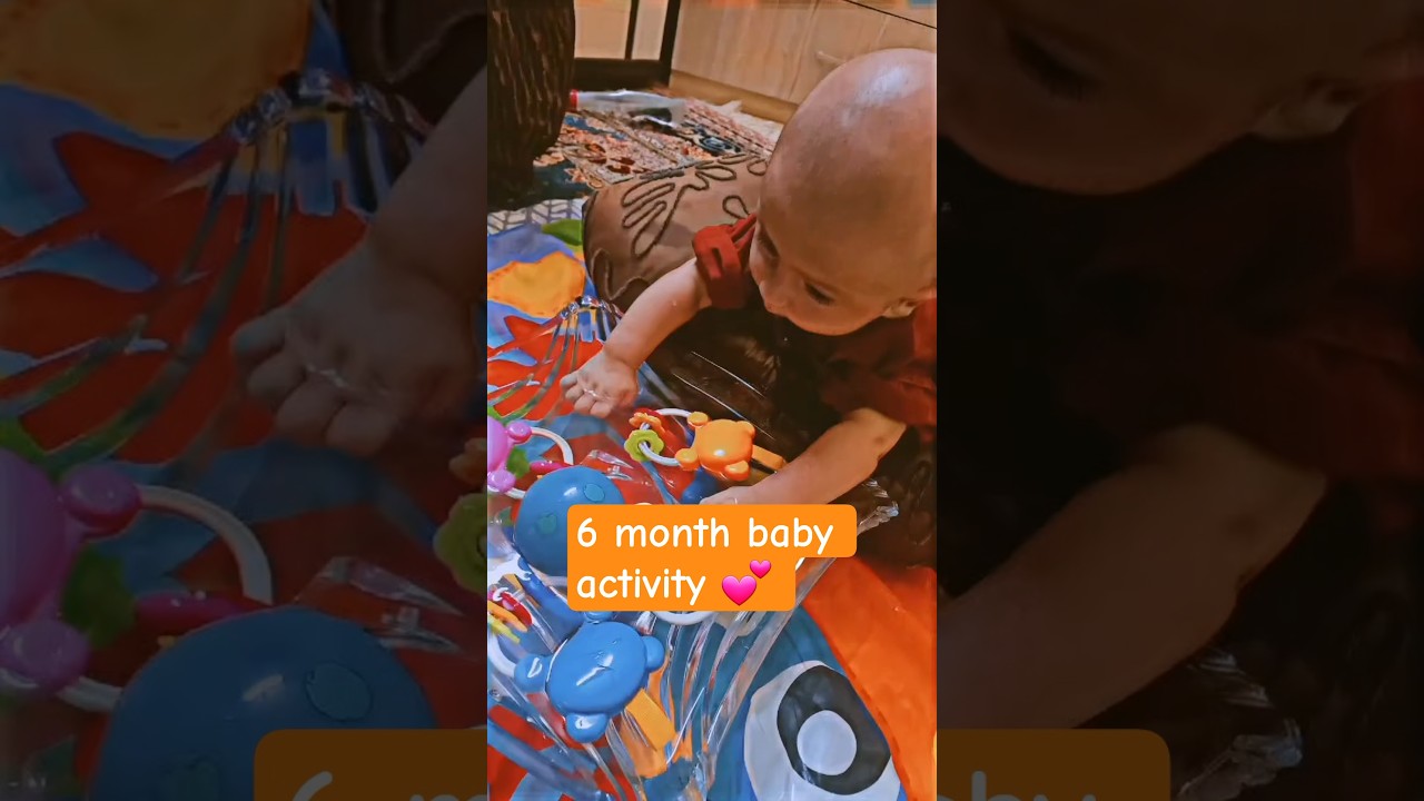 6 month baby playing activities|say MashaALLAH 