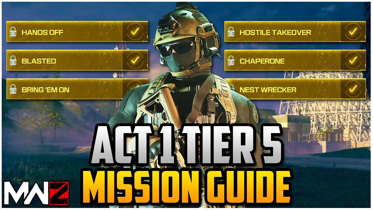 Act 1 Tier 5 Mission Guide For Modern Warfare Zombies (MWZ Tips & Tricks)