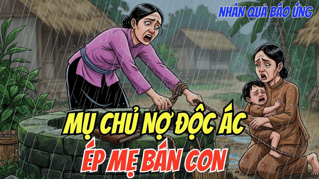 Mụ Chủ Nợ Độc Ác, Bắt Mẹ Bán Con Trong Đêm Mưa – Quả Báo Kinh Hoàng Bên Giếng Cổ!