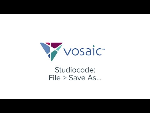 Studiocode Tutorials | 3.3 Code Window - File / Save as...