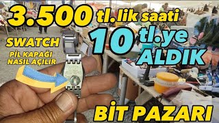 Bi̇t Pazari 3.500 Swatch Saati̇ 10.Ye Aldik Pi̇l Kapaği Nasil Açilir?