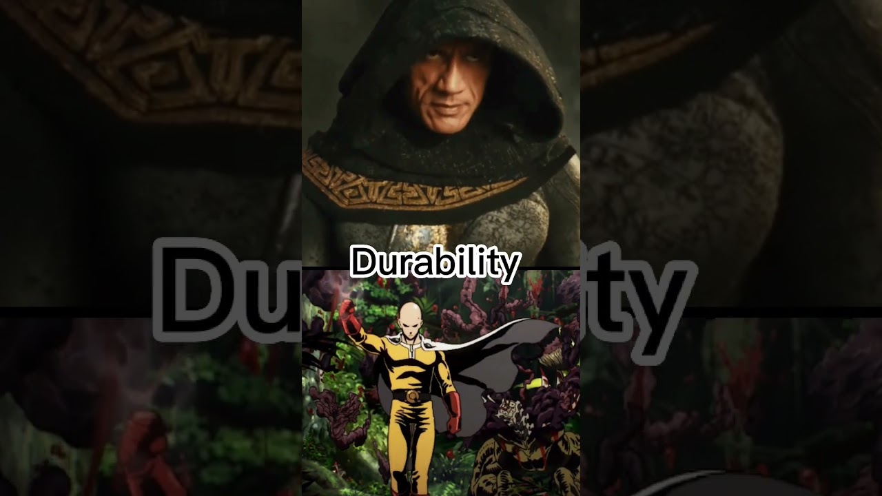 Black Adam VS Saitama 😏⚡ powerful 