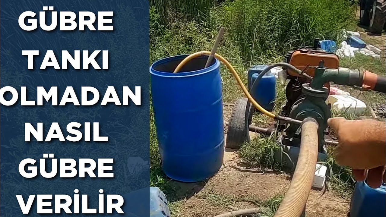 Gübre tankı olmadan damlama sistemine nasıl gübre verilir