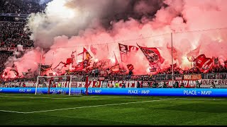 Die Fans Des Fc Bayern München Starteten Wunderschön In Das Champions-League-Spiel Gegen Leverkusen.