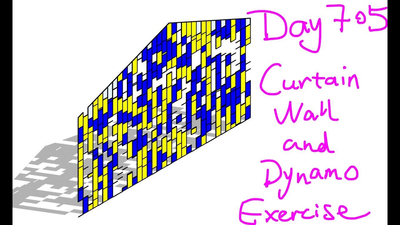 Revit Exercise (Day 705) - Curtain Wall and Dynamo Exercise