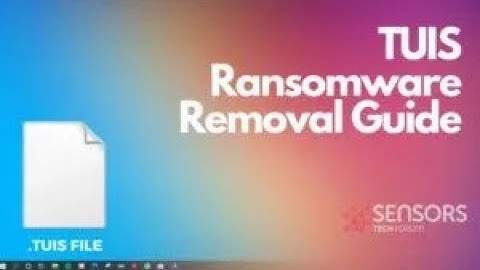 TUIS Virus Ransomware [.tuis Files] 🔐 Remove + Decrypt Guide [Free Fix]