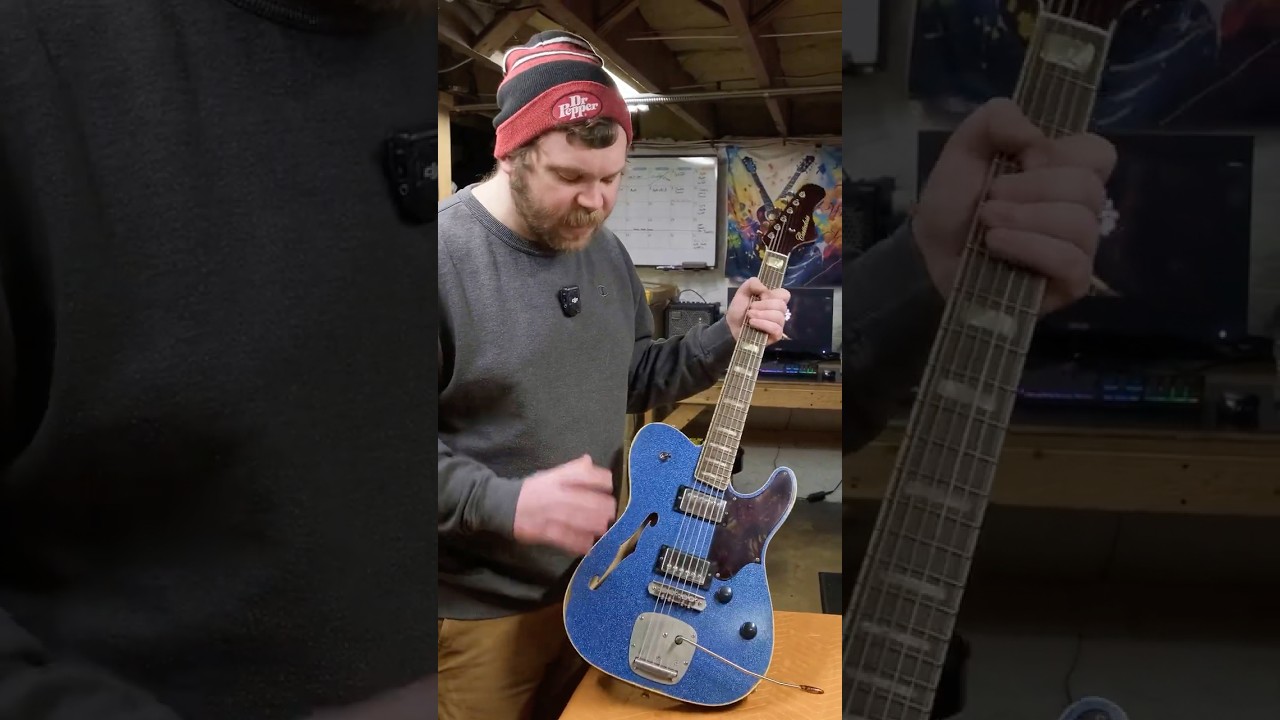 The Castedosa Marianna Smei-Hollow. A T-Style guitar with a Mastery Tremolo!