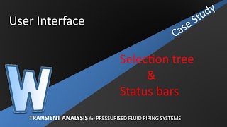 User Interface Selection Tree Status Bars