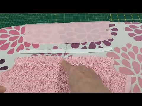 How to make up a smocked dress - step 2