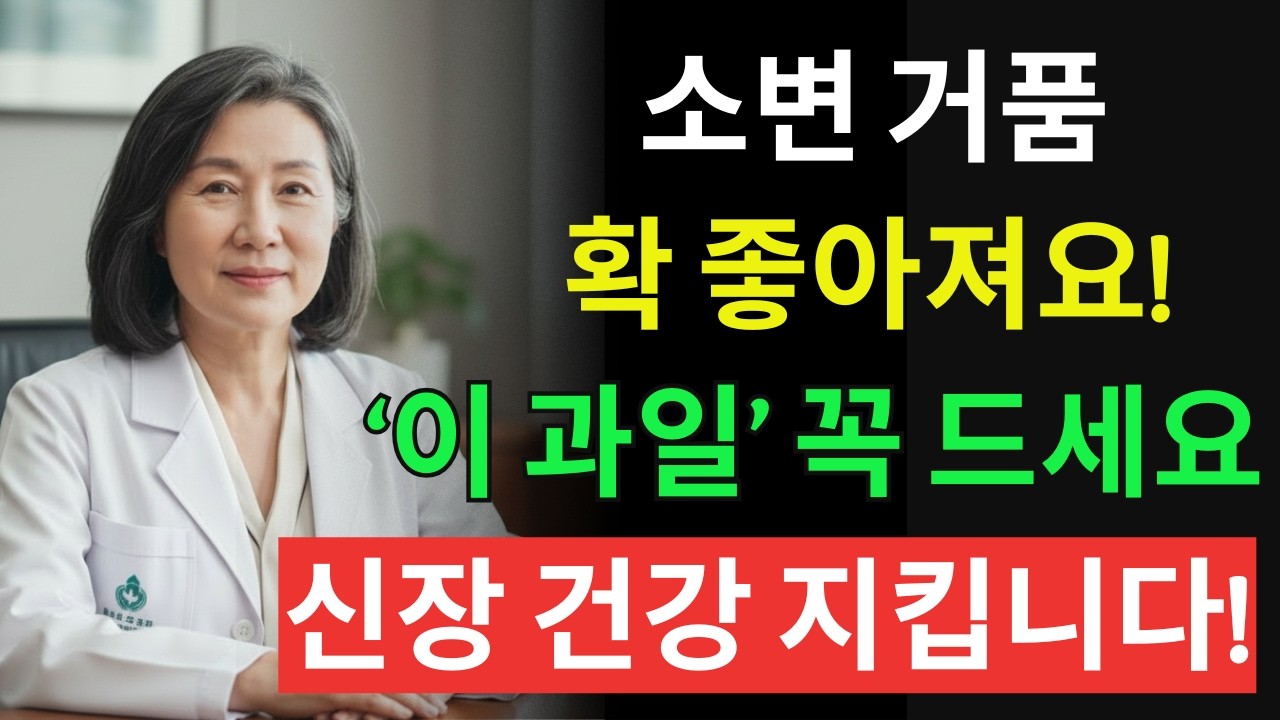 의사도 놀란 과일 1가지! 소변 거품 줄이고 신장 기능 살리는 최고의 과일 | 신장에좋은음식 | 신장 건강 | 노년의 건강 | 노인건강습관