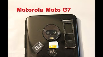 Moto G7 / G7 Plus Insert and remove Sim Card & Micro SD Card memory