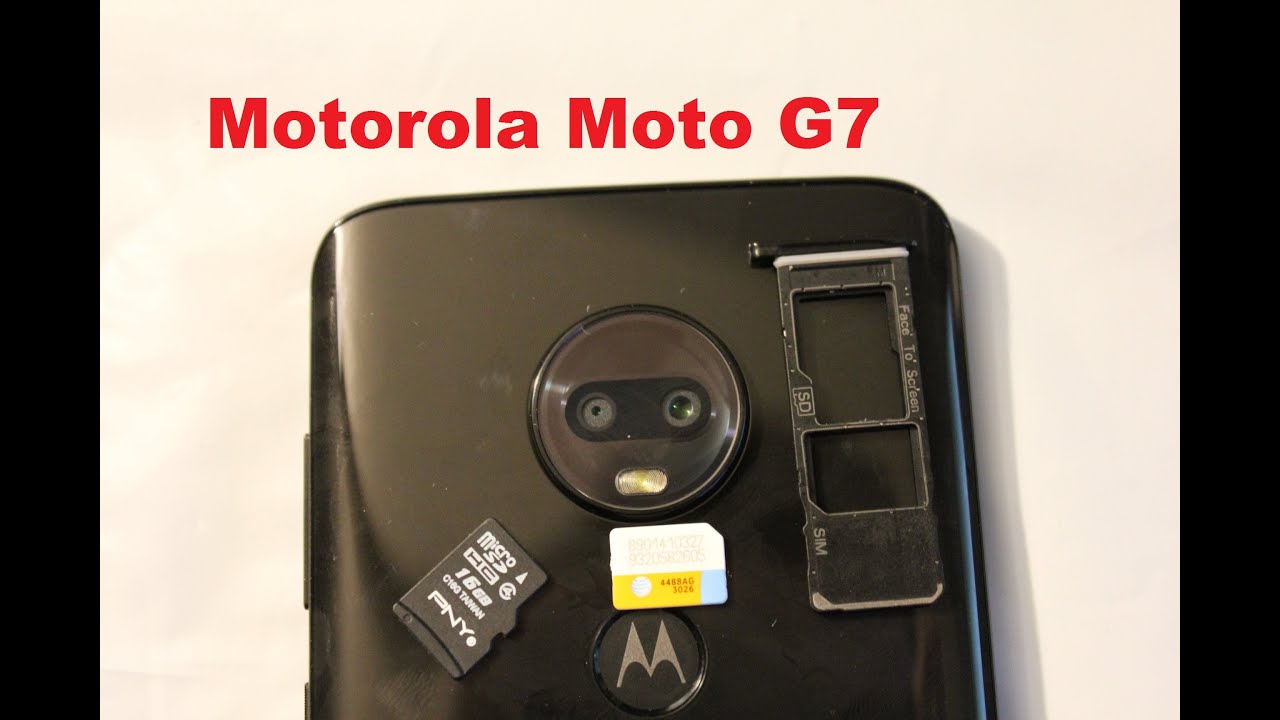 Moto G7 / G7 Plus Insert and remove Sim Card & Micro SD