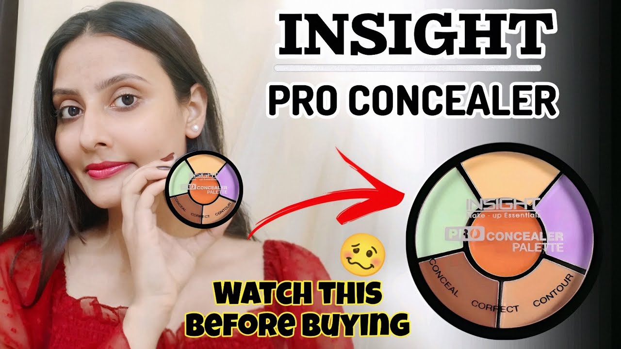 Insight Pro concealer palette complete review plus demo || 6 colour corrector ke use  ⁉️