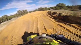 Video 2 Laps of my track....T12 Paraplegic. 2008 Suzuki LTR450. Pingel electric shifter (author: Jason Rapoff)