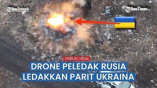 Kendaraan Tempur Dan Parit Ukraina Diserang Lagi Drone Peledak Rusia