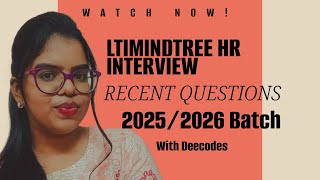 LTIMindtree HR Interview | Latest | Questions and Answers | Watch NOW!