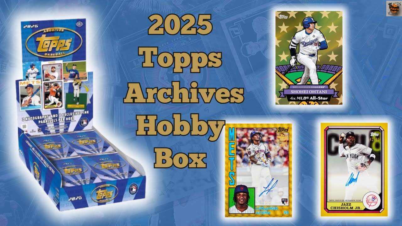 🚨 Распаковка коллекционного бокса Topps Archives 2025 🔥 – Золотые, красные, зеленые и специальные...
