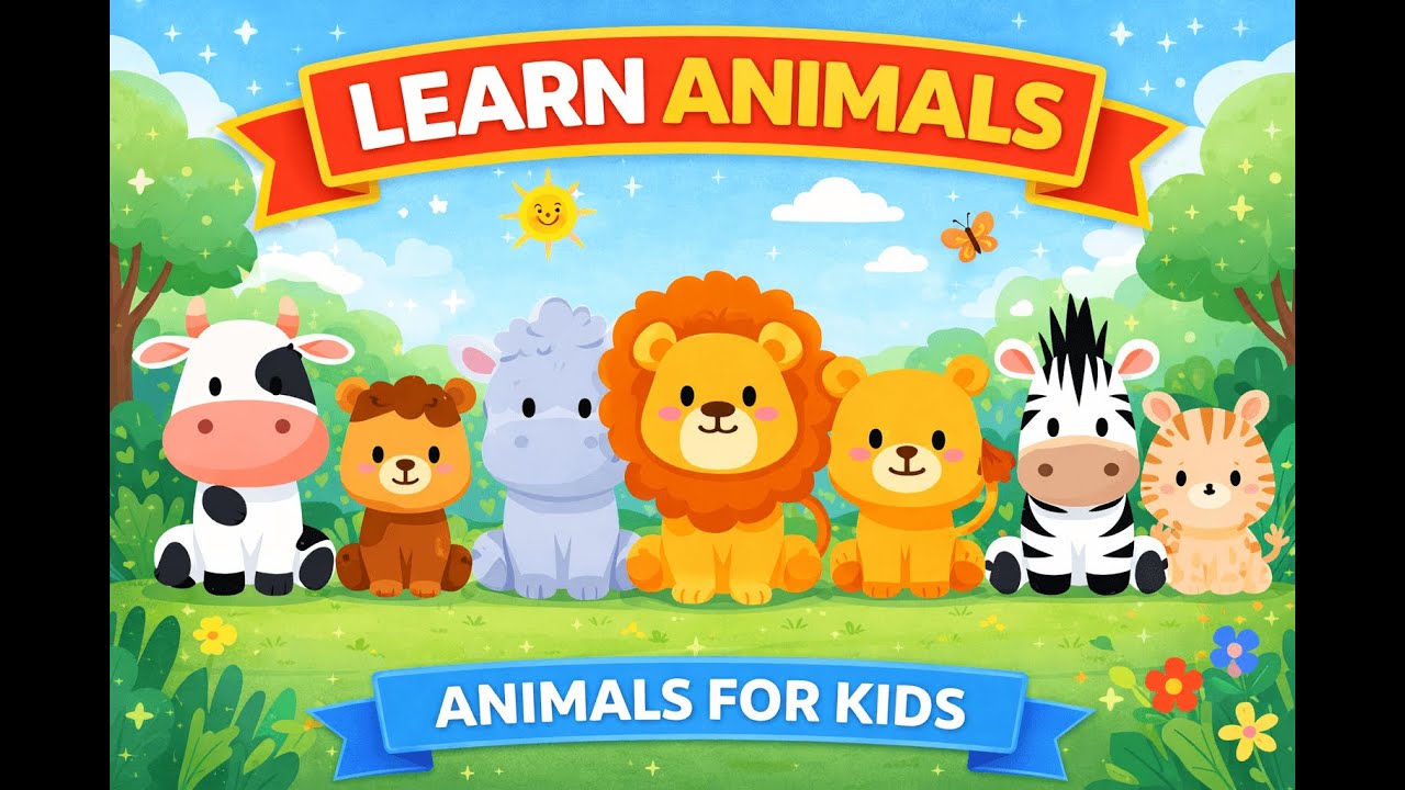 Learn About Animals 🐘🦒 | Kids Educational Video | Colorful Tales