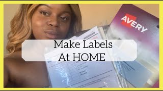 Make WATERPROOF Labels/ Product Packaging at HOME | AVERY VS ONLINELABELS.COM | By Sereme Boss Vlogs