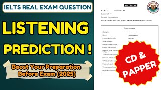 Ielts Listening  Test Prediction 2025 cd U0026 Papper  Phone Interview  Answers Included