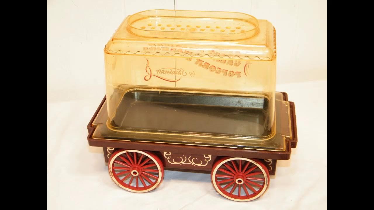 VINTAGE SUNBEAM THE GREAT AMERICAN POPCORN MACHINE CART WAGON POPPER