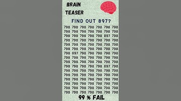 Vind het getal 897 🧠 | Hersenkraker | Algemene kennis #quiz #hersenkrakers #uitdaging