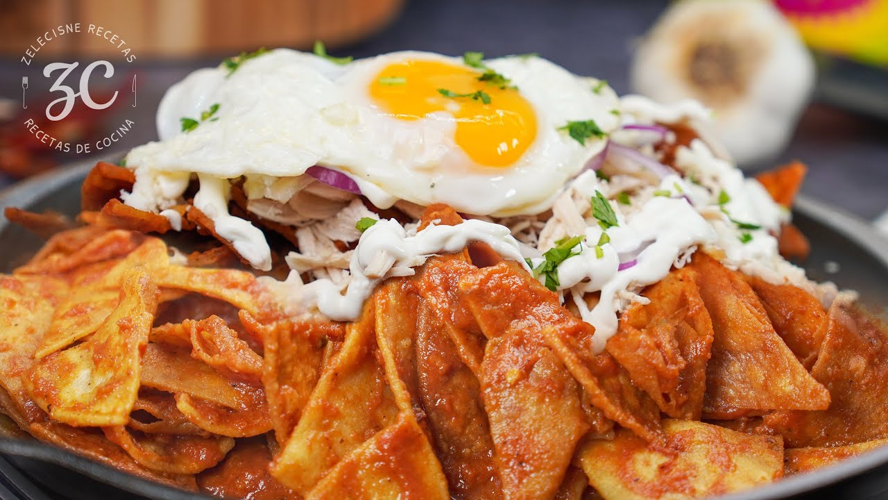 Chilaquiles Rojos - Desayuno Mexicano fácil y delicioso 🌶🌶