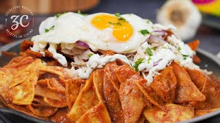 Chilaquiles Rojos  Easy and delicious Mexican Breakfast ‍♀